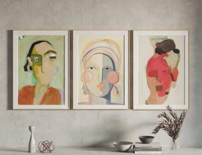 北欧装饰画3D模型下载